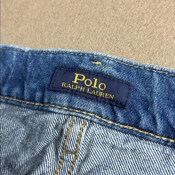 Polo Ralph Lauren Slim Tapered Boyfriend Patchwork Jeans - Picture 6 of 16